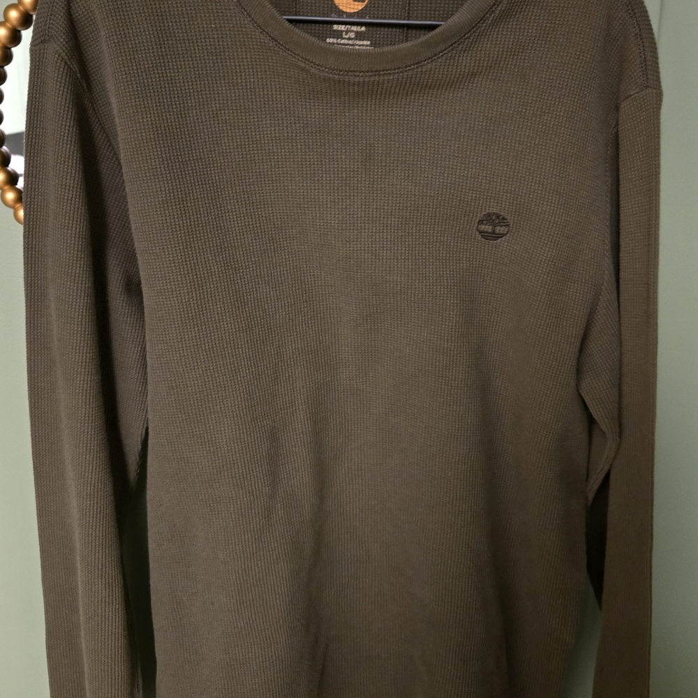 Timberland Olive Green Long Sleeve Shirt